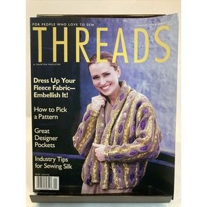 Taunton's Threads Magazine January 1998 #74 See Pics for Articles